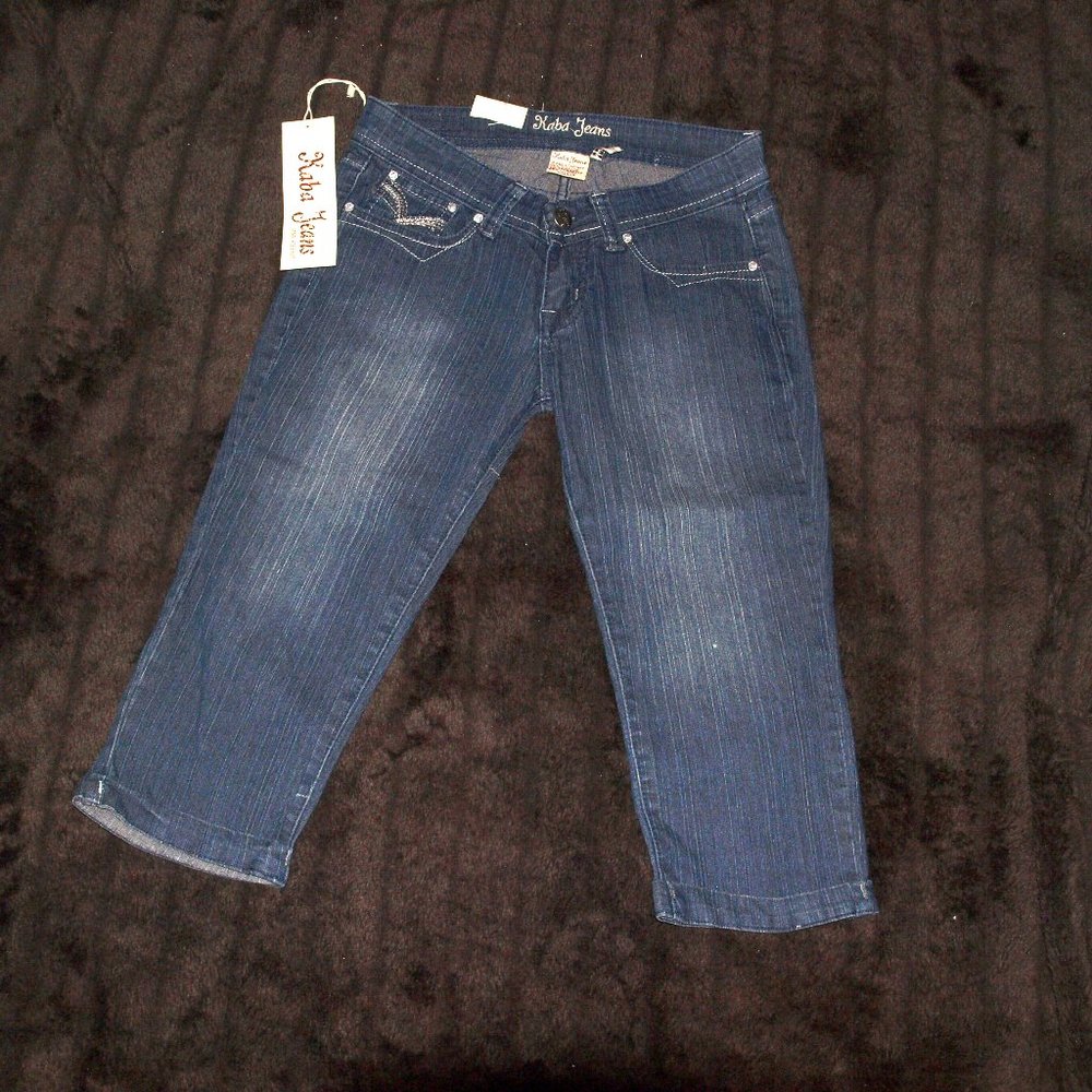 Kaba Blue Capri Jeans Size 5